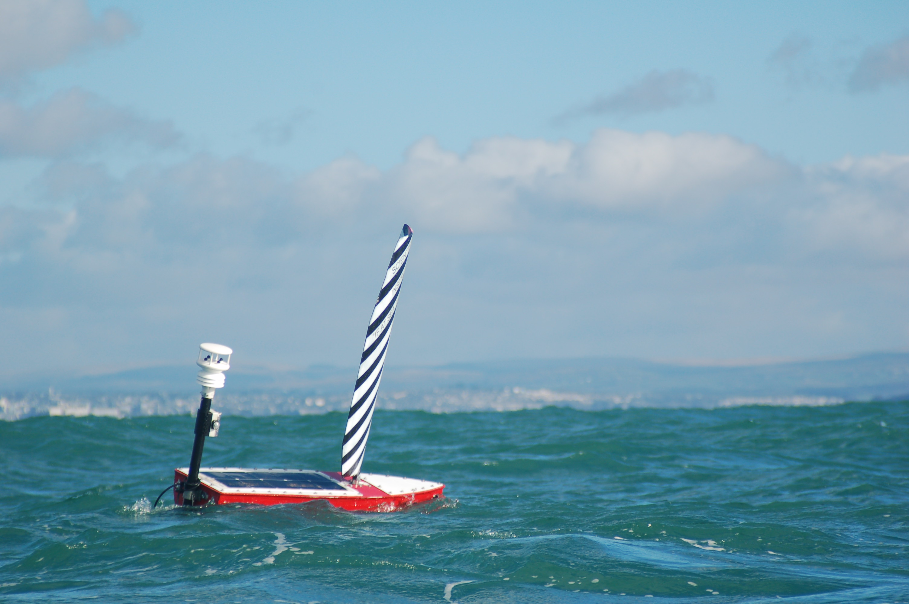 Autonomous robot at sea